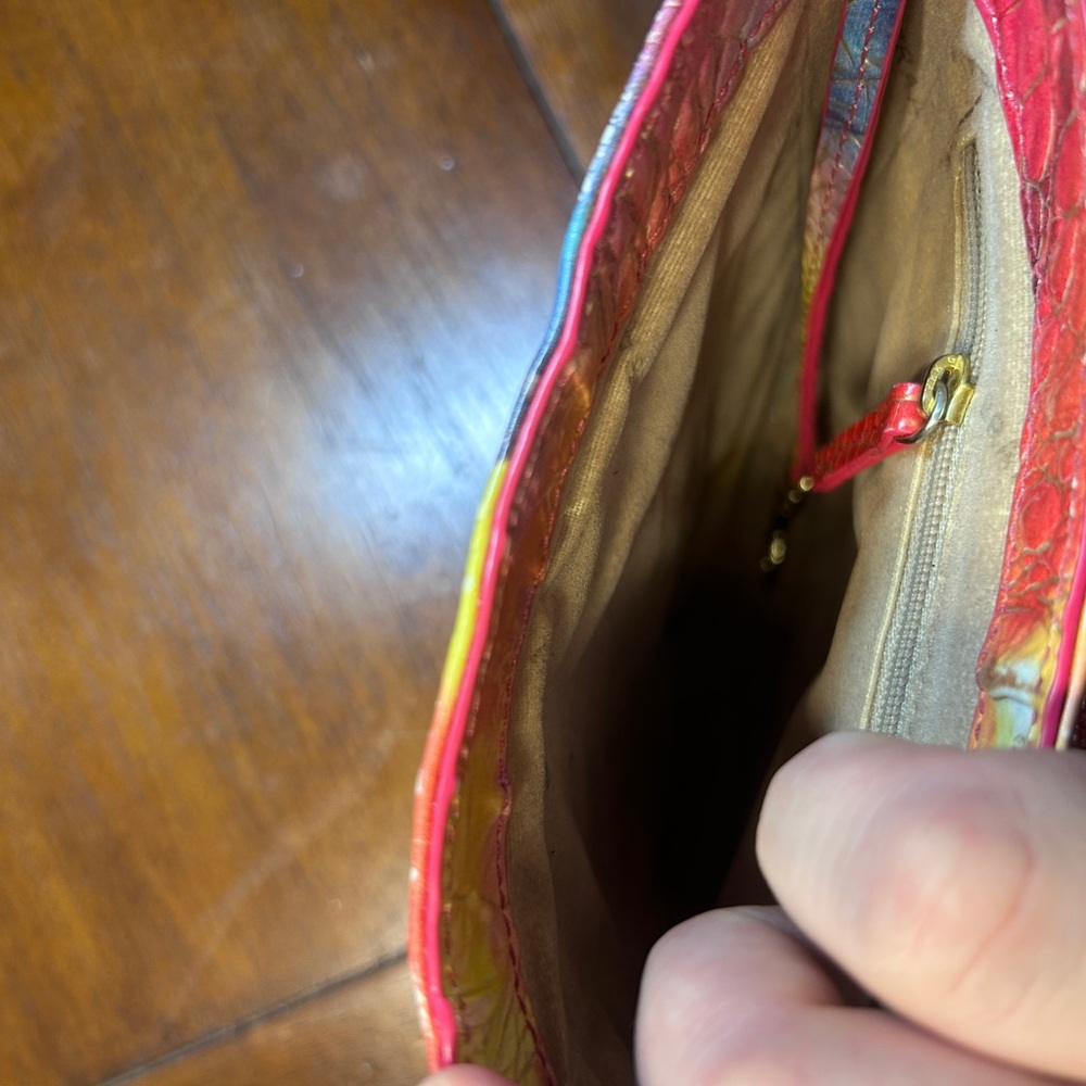 Brahmin Multicolor Crocodile Embossed Shoulder Bag - Picture 8 of 10